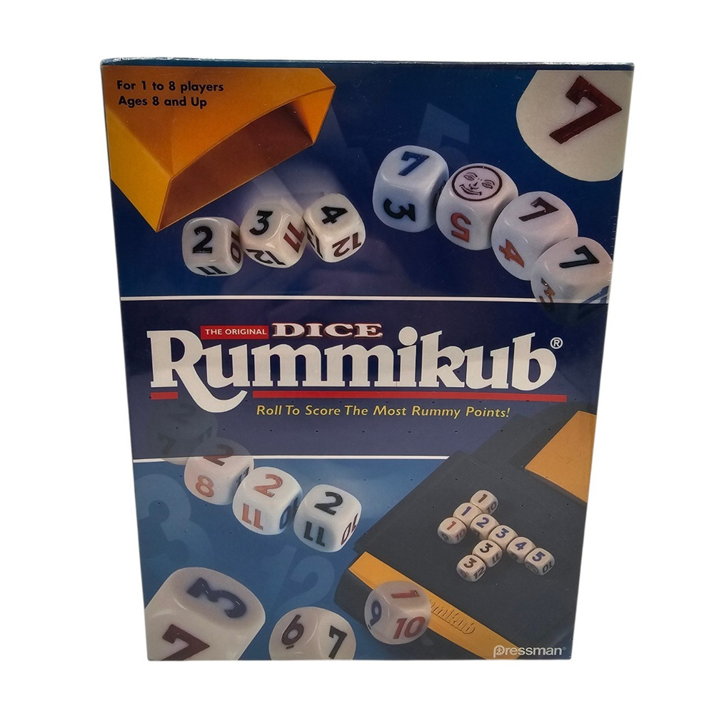 Discontinued, New Sealed Rummikub Rummy Dice Game 2003 Pressman Toy Corp Vintage